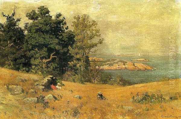 Berrying at the Seashore Oil Painting by John Joseph Enneking