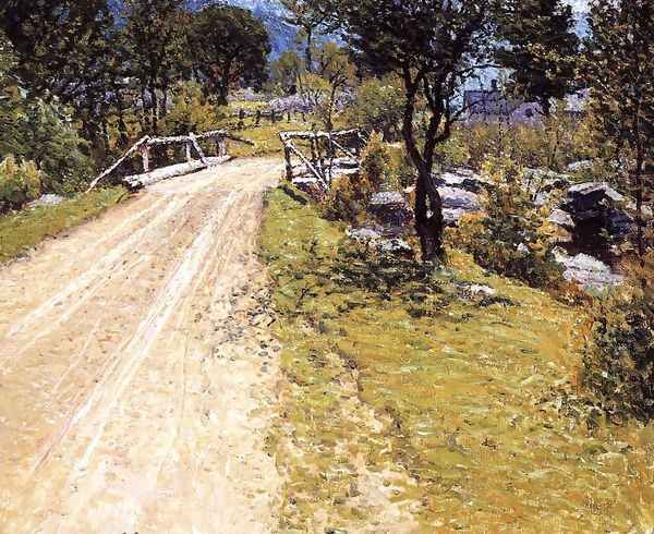 Sandy Road Oil Painting by John Joseph Enneking