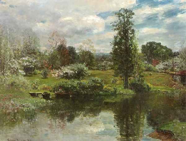 Summer on the Lake Oil Painting by John Joseph Enneking