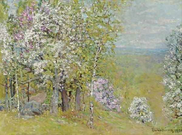 Spring Landscape Oil Painting by John Joseph Enneking