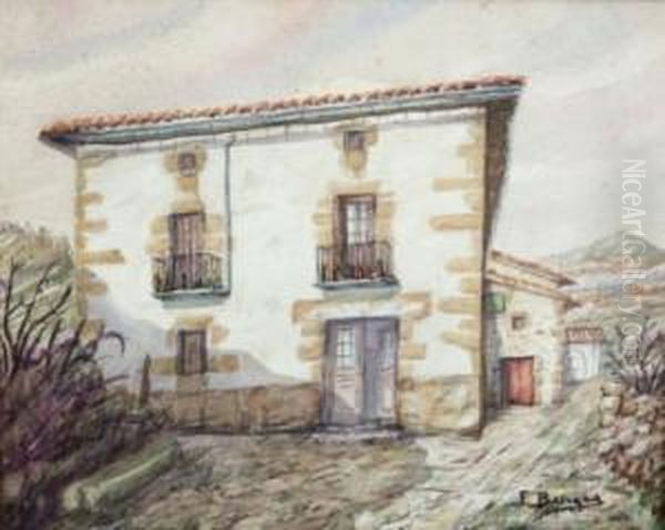 Casona Oil Painting by Francisco Sancha Lengo