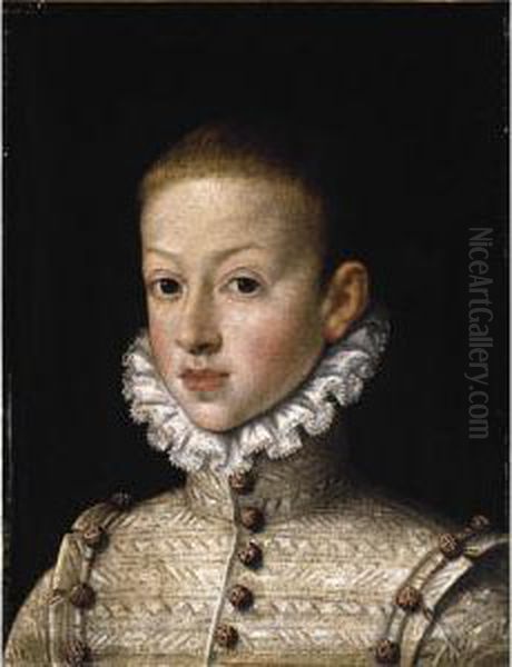 Portrait Of Archduke Wenceslaus Of Austria (1561-1578) Oil Painting by Alonso Sanchez Coello