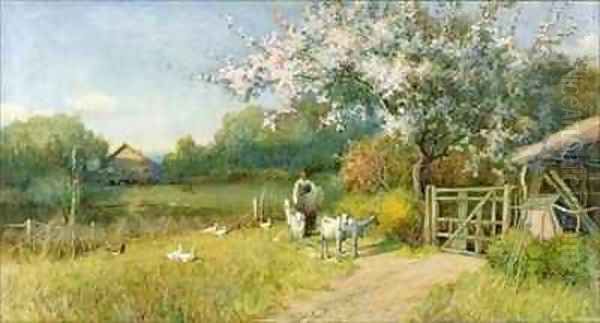 Springtime Oil Painting by Sir Alfred East