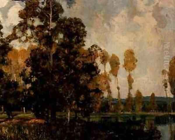 Autumn Oil Painting by Sir Alfred East