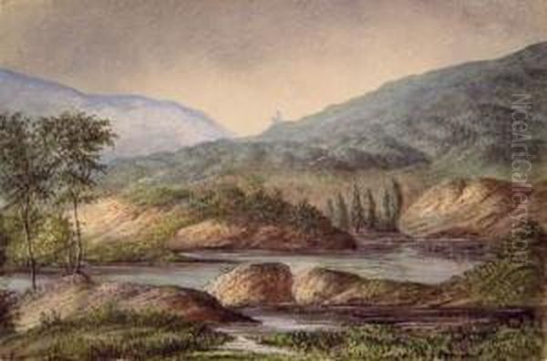 Paysage De La Creuse Entre Crozant Et Gargilesse Oil Painting by George Sand