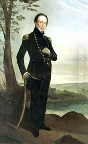 Portrait of Captain John Piper 1773-1851 Oil Painting by Augustus Earle