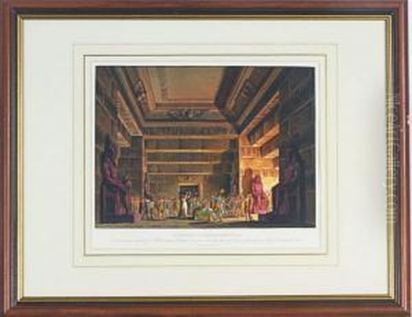 [operatic And Theatrical Scenery]: Eight Plates Oil Painting by Alessandro Sanquirico