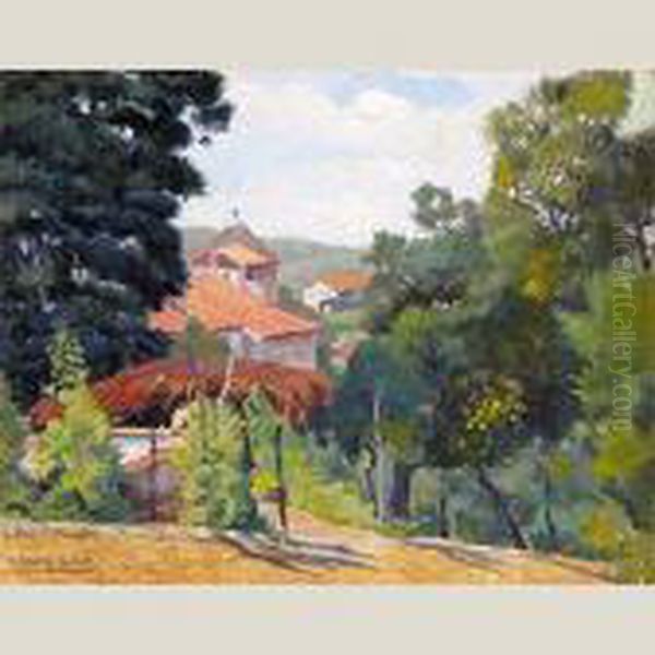 Paisaje Castellano Oil Painting by Marceliano Santamaria