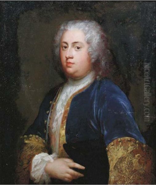 Portrait Of A Nobleman Oil Painting by Jean-Baptiste Santerre