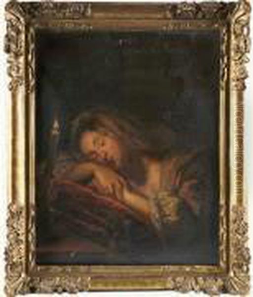 La Dormeuse Oil Painting by Jean-Baptiste Santerre