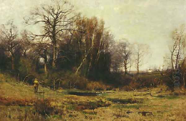 Early Spring Oil Painting by Charles Harry Eaton