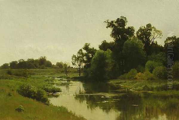 Summer Quiet Oil Painting by Charles Harry Eaton