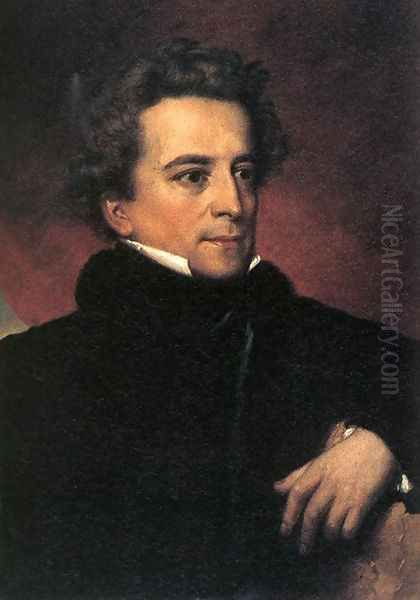 Count József Dessewffy 1820s Oil Painting by Johann-Nepomuk Ender