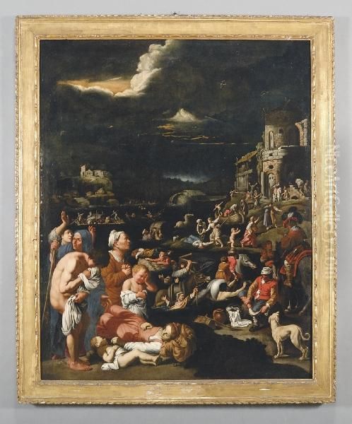 Il Diluvio Universale Oil Painting by Carlo Saraceni