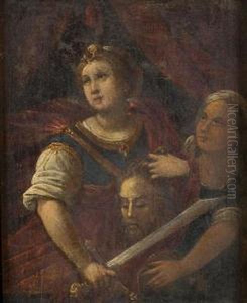 Giuditta Con La Testa Di Oloferne Oil Painting by Carlo Saraceni