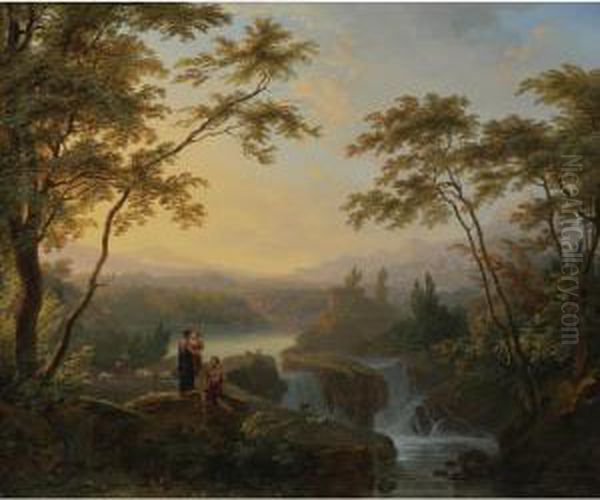 Les Bords Du Torrent Oil Painting by Louise-Josephine Sarazin de Belmont