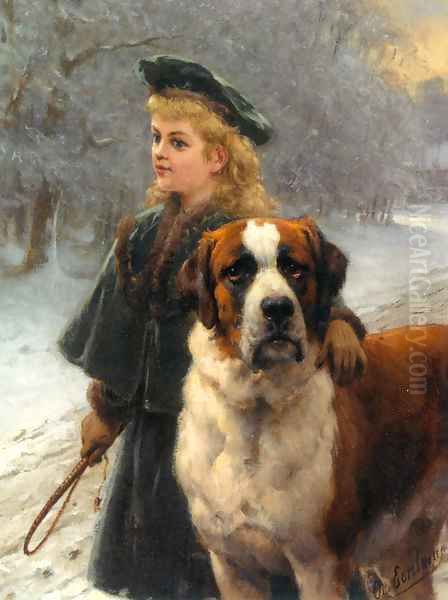 In The Snow Oil Painting by Otto Eerelman