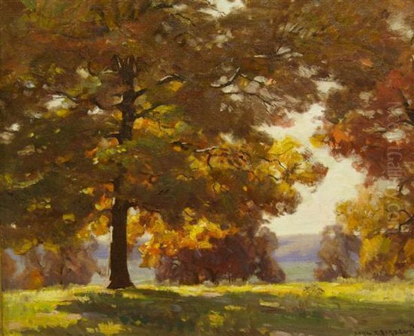 October Sunlight Oil Painting by Paul Turner Sargent