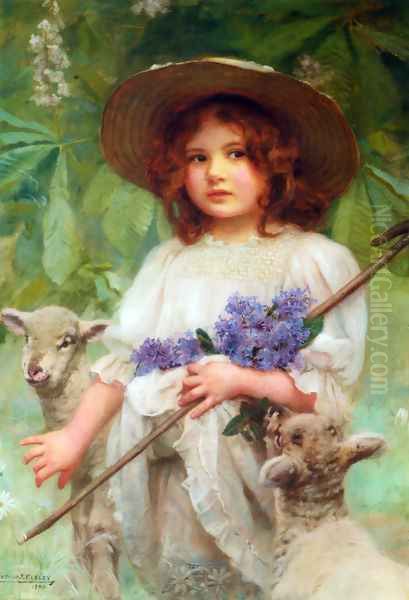 Little Bo Peep Oil Painting by Arthur John Elsley