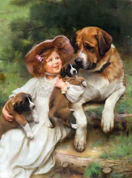 Which May I Keep Oil Painting by Arthur John Elsley