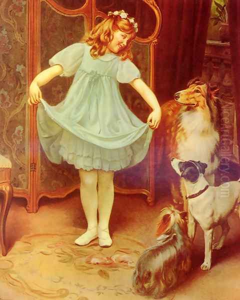 The New Dress Oil Painting by Arthur John Elsley