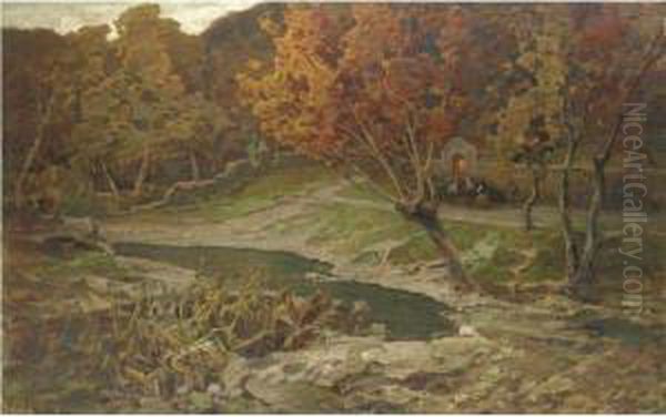 Autunno Oil Painting by Francesco Sartorelli