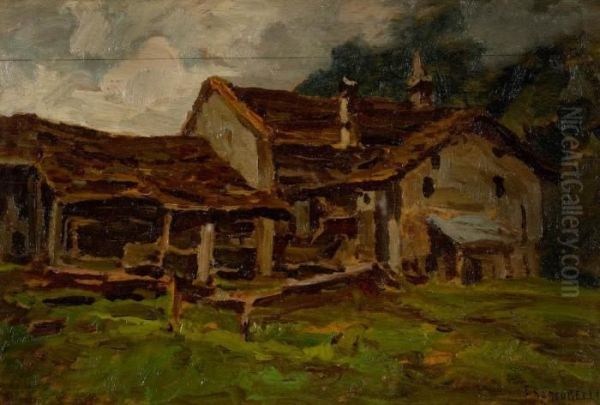 Paesaggio Di Cogne Oil Painting by Francesco Sartorelli