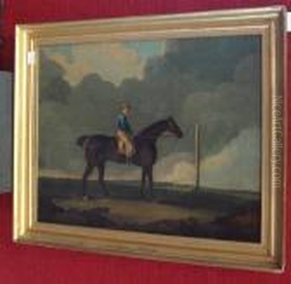 Study Of A Mounted Jockey Oil Painting by J. Francis Sartorius