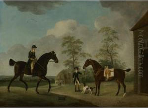 A Master Of The Hounds, Said To Be From The Bowes Family Oil Painting by J. Francis Sartorius