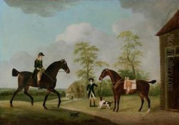 A Master Of Foxhounds Oil Painting by J. Francis Sartorius