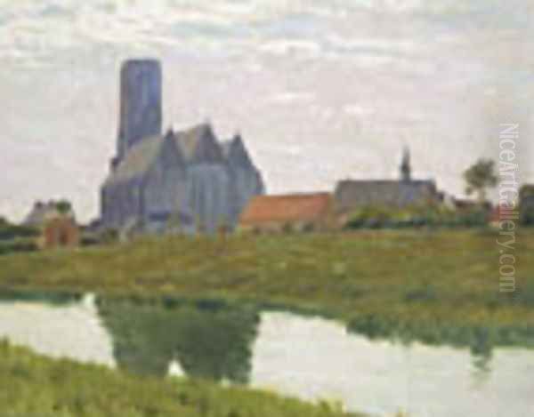 Damme, Belgium Oil Painting by Charles Warren Eaton