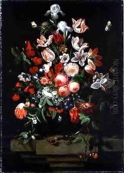 Flower Painting Oil Painting by Ottmar The Elder Elliger