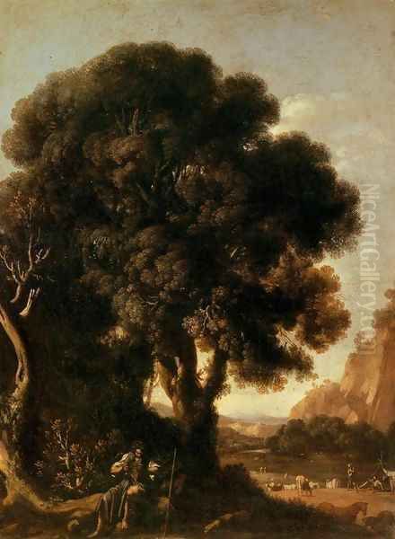 Apollo and the Cattle of Admetus Oil Painting by Adam Elsheimer