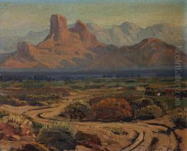 Desert Landscape Oil Painting by Fred Grayson Sayre