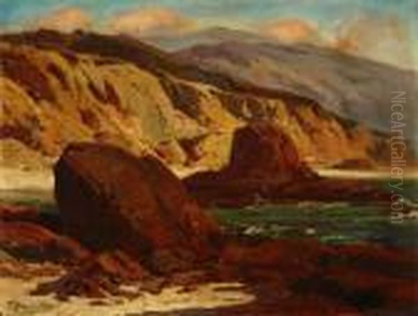 San Onofre Beach Oil Painting by Fred Grayson Sayre