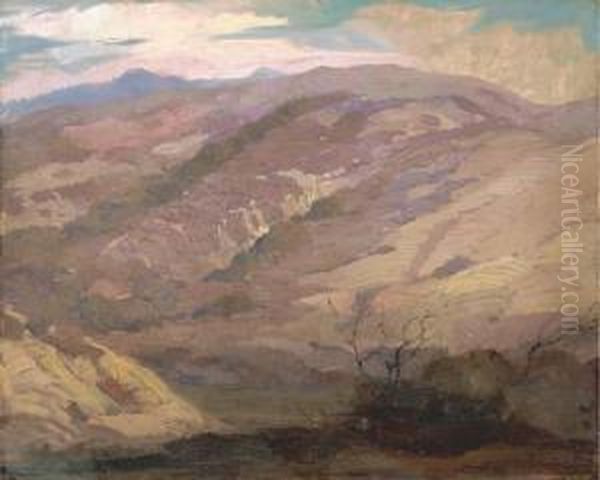 Desert Hills Oil Painting by Fred Grayson Sayre