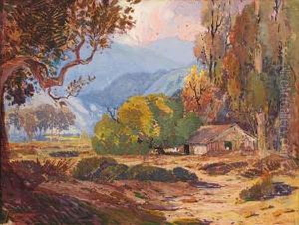 Autumn Mountain Landscape Oil Painting by Fred Grayson Sayre