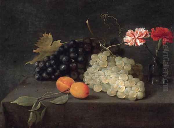 Plums Oil Painting by Jacob Fopsen van Es