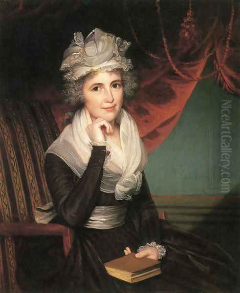 Mrs. John Rogers (Elizabeth Rodman Rogers) Oil Painting by James Earle