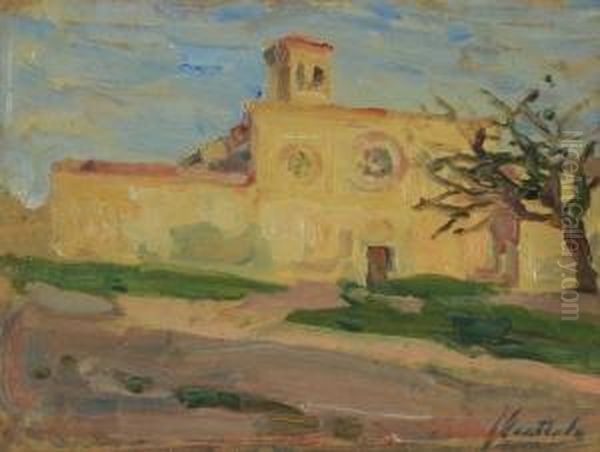 Veduta Di Assisi Oil Painting by Ferruccio Scattola