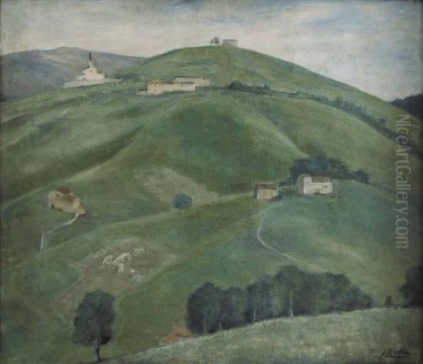 Paesaggio Collinare Oil Painting by Ferruccio Scattola