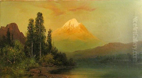 Mt. Shasta Oil Painting by Frederick Ferdinand Schafer