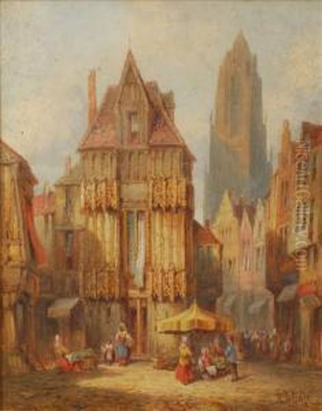 Rouen, Normandyutrecht, Holland Oil Painting by Henry Schafer