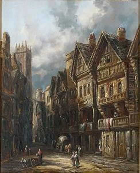 The Watergate, Chester Oil Painting by Henry Schafer