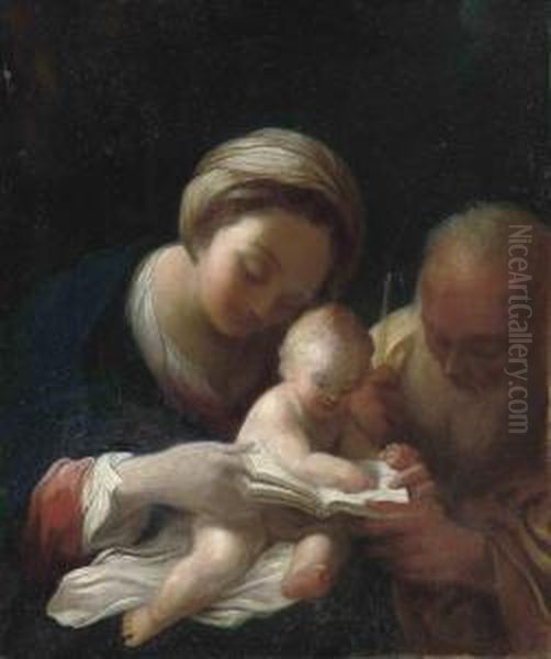 The Holy Family Oil Painting by Bartolomeo Schedoni