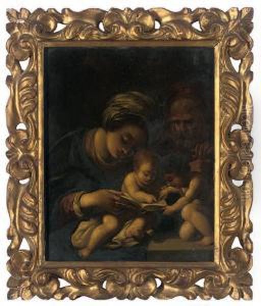 The Holy Family Oil Painting by Bartolomeo Schedoni