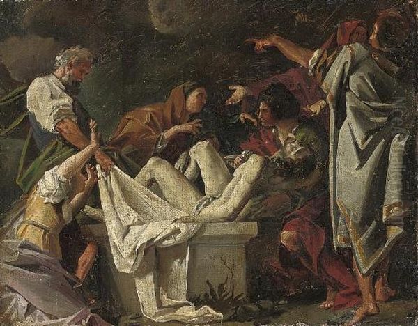 The Entombment Oil Painting by Bartolomeo Schedoni