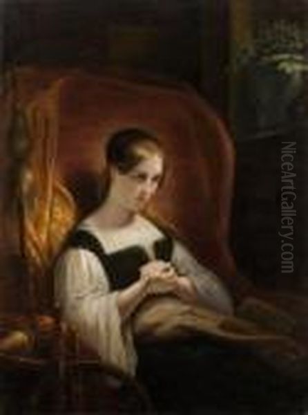 Marguerite Oil Painting by Ary Scheffer