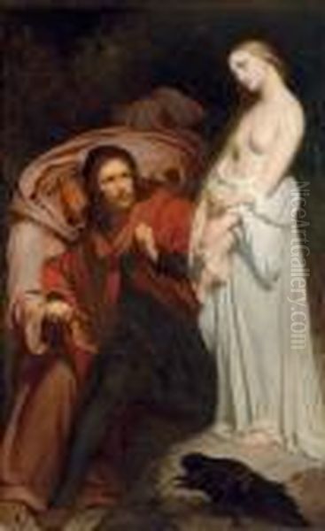 Faust At The Sabbath Oil Painting by Ary Scheffer