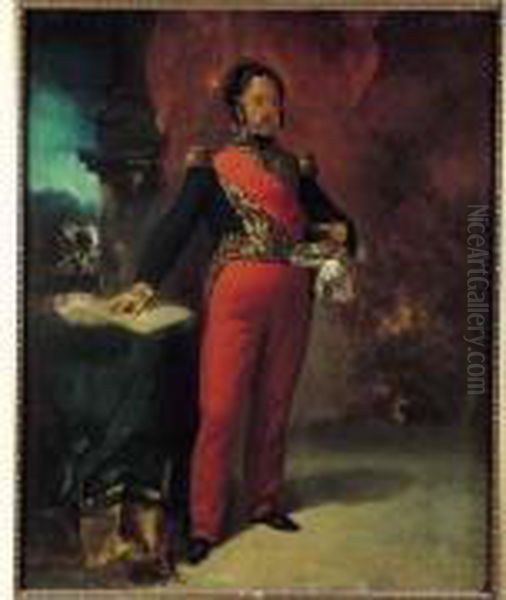 Portrait De Louis-philippe Oil Painting by Ary Scheffer